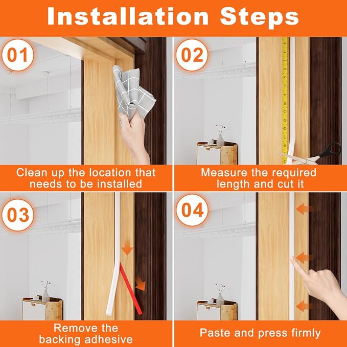 White Rubber Weather Stripping Door Seal Strip, D Shape Door Weather Seal Strip - Image 8