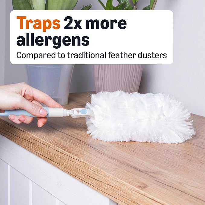 Amazon Basics 360° Heavy Duty Duster Refills, Picks up and Traps 2X More - Image 4