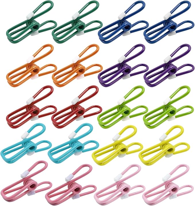 20 Pack Chip Clips Bag Clips 2.2 Inch | Stainless Steel Bag Clip by Unknown