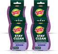 Scotch-Brite Dobie Stay Clean Scrubbers, Non-Scratch Dual-Sided Dish Sponges by 3MIndustrial