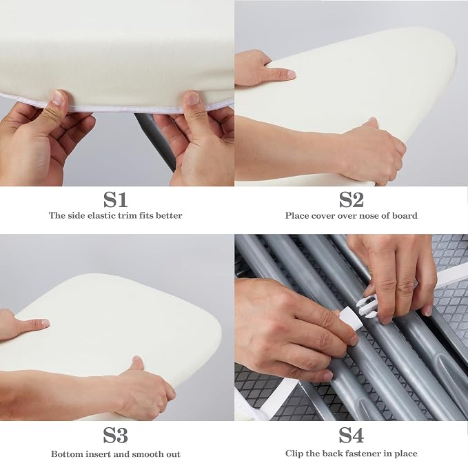 BNDX Ironing Board Cover, Stain Resistant & Durable Scorch, 2 Click Buckles - Image 4