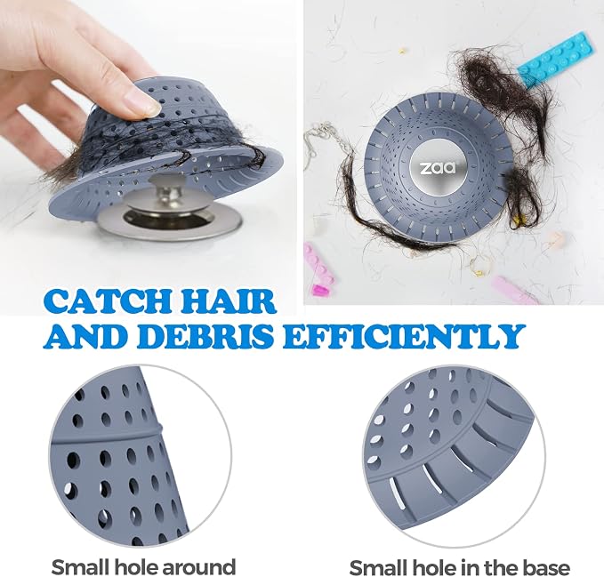 Shower Drain Hair Catcher Bathtub Drain Strainer Sink Drain Protector | - Image 4