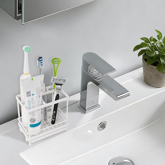 Electric Toothbrush Holders for Bathrooms Toothpaste Organizer, Removable - Image 2