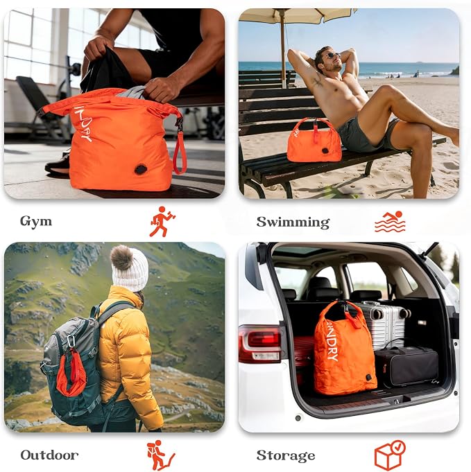 Travel Laundry Bag, Vacuum Compression Dirty Clothes Travel Bag - Image 7