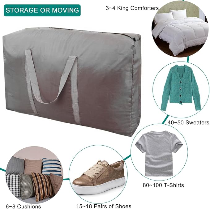100L Extra Large Storage Bags, Big Moving Bags - Image 6