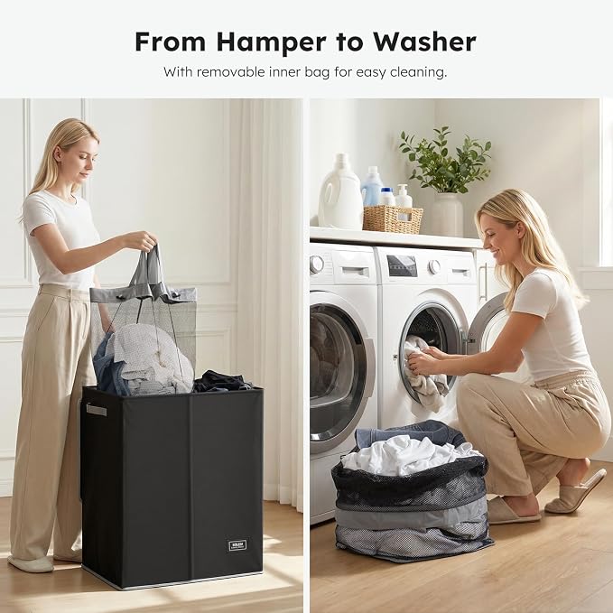 SOLEDI Double Laundry Hamper - Image 6