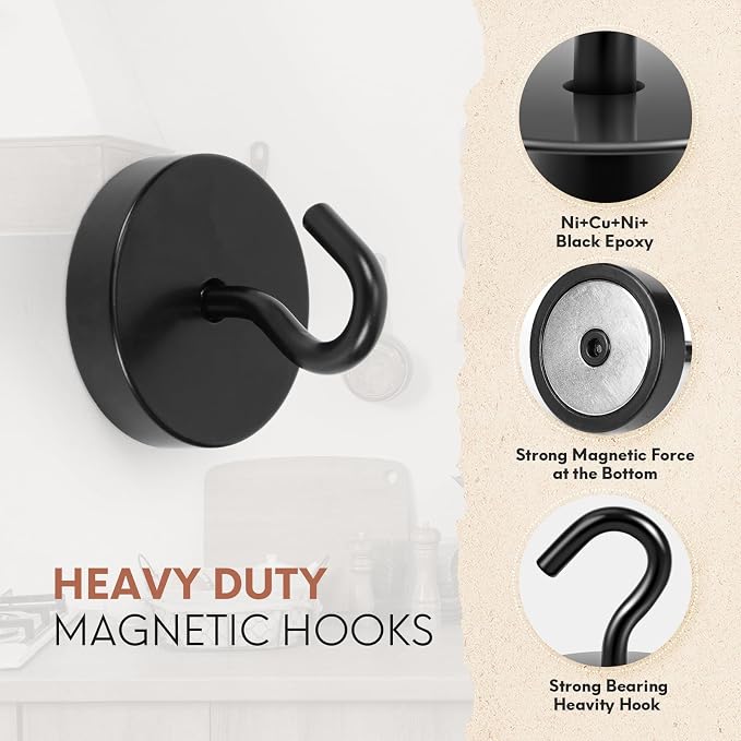 Neosmuk Magnetic Hooks Steel Tube Design - Image 5