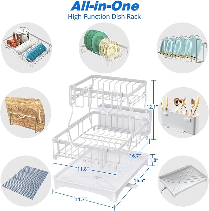 2-Tier Dish Drying Rack - Image 8