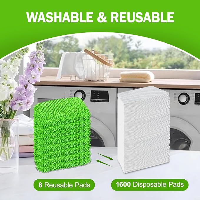 8 Pack Reusable Mop Pads Compatible - Image 4