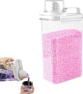 78oz Clear Laundry Detergent Dispenser, Double Sealed Storage Container by Unknown