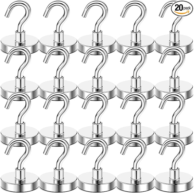 DIYMAG Magnetic Hooks 20pcs 120lbs Cruise Essentials 2026 Magnet Hook by DIYMAG