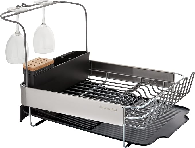KitchenAid Full Size, Rust Resistant Expandable Dish Rack - Image 3