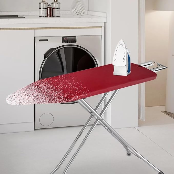 Red Ironing Board Cover, Dustproof Stain Resistant Ironing Board Pad - Image 2