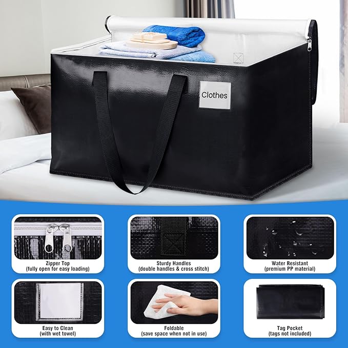 Heavy Duty Moving Bags, Extra Large Storage Bags, - Image 4
