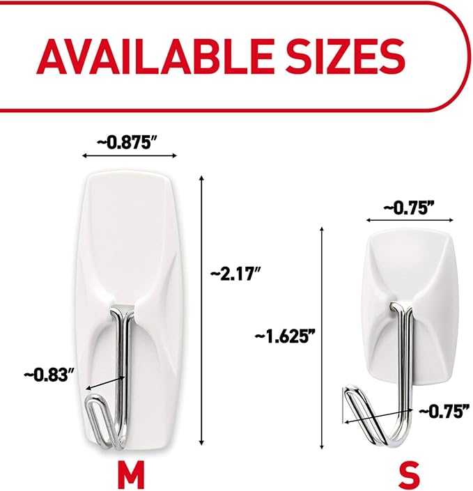 Command Small Wire Toggle Hooks, and 48 Strips, Damage Free Hanging Wall Hooks - Image 4