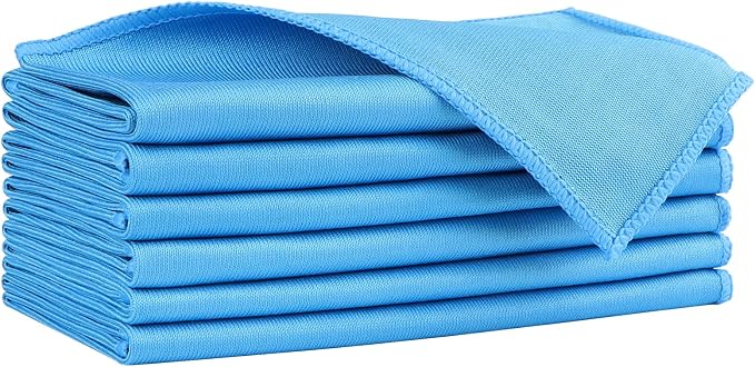 HOMEXCEL Glass Cleaning Cloths 6PK, Streak Free Towel by HOMEXCEL