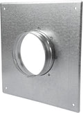 Repa Market 4 Inch Round Duct Flange/Galvanized Steel Vent Connector Plate/Wall or Ceiling Mount Adapter/for Dryer Hose & HVAC/Heavy Duty Air Return, Heating Cooling Exhaust Ventilation Cover