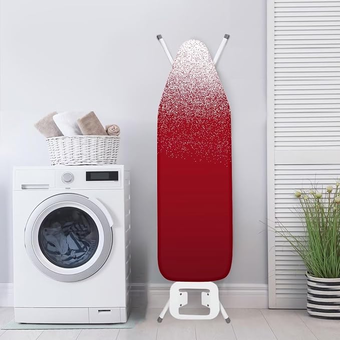 Red Ironing Board Cover, Dustproof Stain Resistant Ironing Board Pad - Image 4