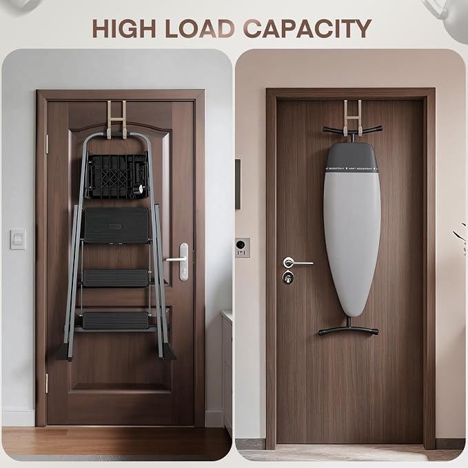 FYY 2 Packs Over The Door Hooks, Double Sided Door Hanger Hook - Image 4