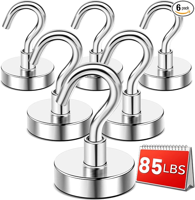 DIYMAG Magnetic Hooks, 85lbs Heavy Duty Magnets by DIYMAG