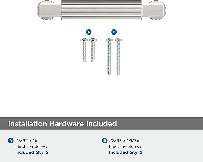 Amerock Ballard 3 inch (76mm) Center-to-Center Satin Nickel Cabinet Pull, BP37642G10