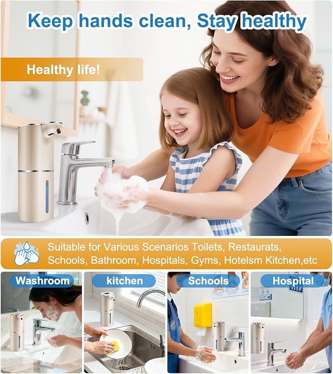 Automatic Foaming Soap Dispenser Digital Display, 6-Level Foam Adjustable | - Image 8
