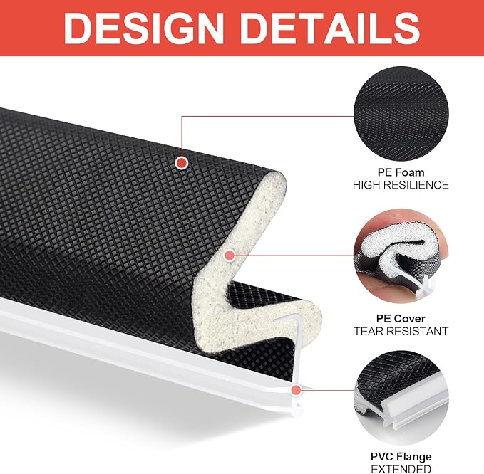 Litaibai Kerf Weather Stripping Door Seal - Image 9