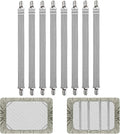 8Pcs Adjustable Bed Sheet Straps Clips, Elastic Mattress Sheet Fasteners Holder by QoeCycth