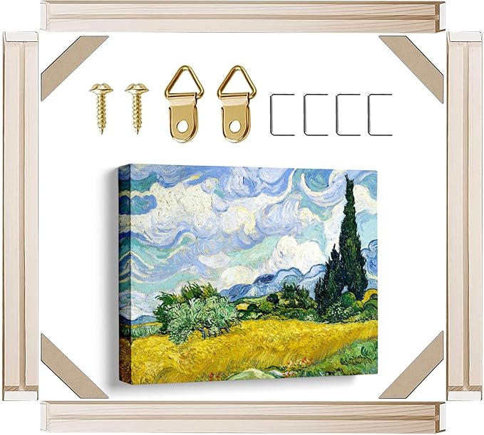 Canvas Stretcher Bars 32x36 Inch Frame Kit, Available in 25+ size Wood Stretcher Bars for Home and Office, Gallery Wrap Wall Arts Supply for Oil Painting, Poster, Picture & Paint by Numbers