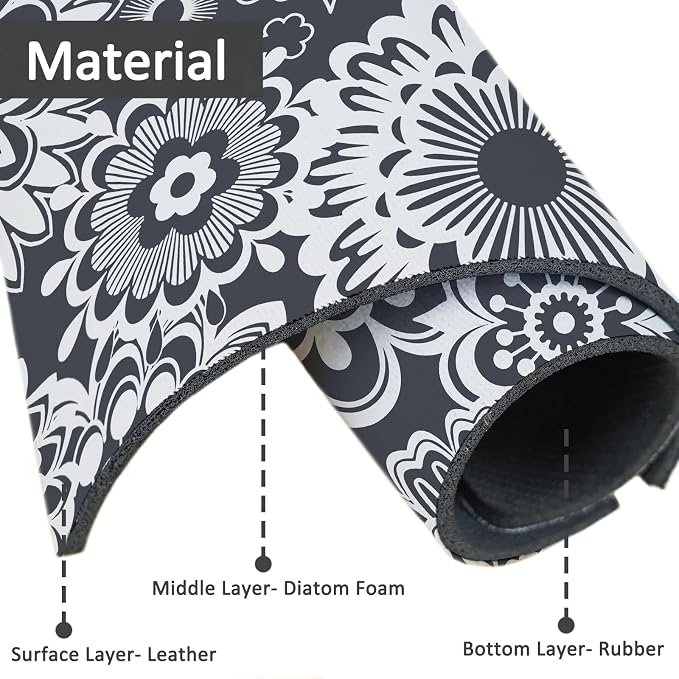 15" X 5.5" Kitchen Sink Splash Guard Faucet Mat Mandala Super Absorbent Fast - Image 4