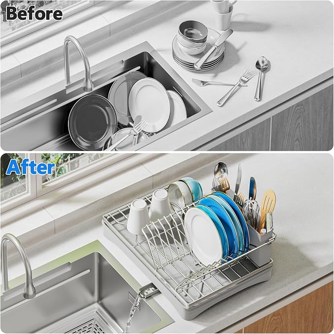ANTOPY 304 Stainless Steel Dish Drying Rack - Image 7