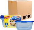 Glad GladWare Deep Dish Food Storage Containers, 64 Oz, and meal prep in a by GladTrashFoodStorage