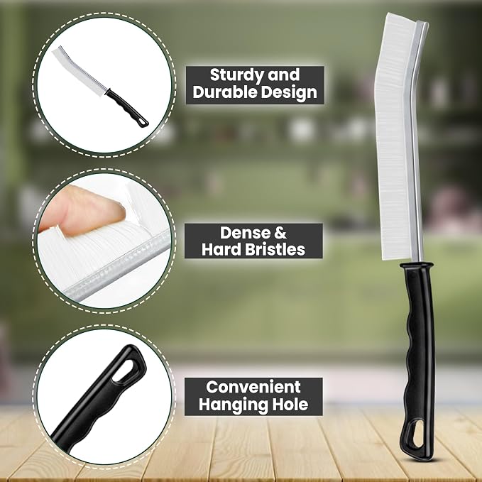 Crevice Cleaning Brush Set 6Pcs Hard Bristle Tools - Image 4