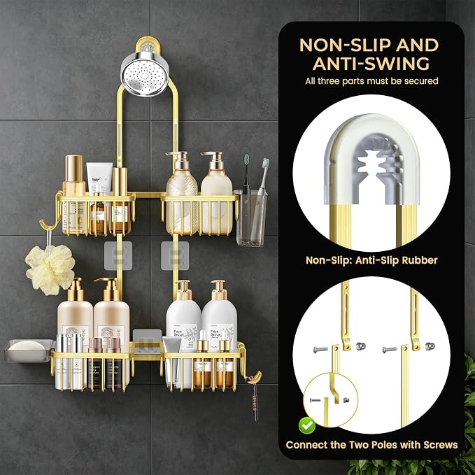 Adjustable Hanging Shower Caddy - Image 6
