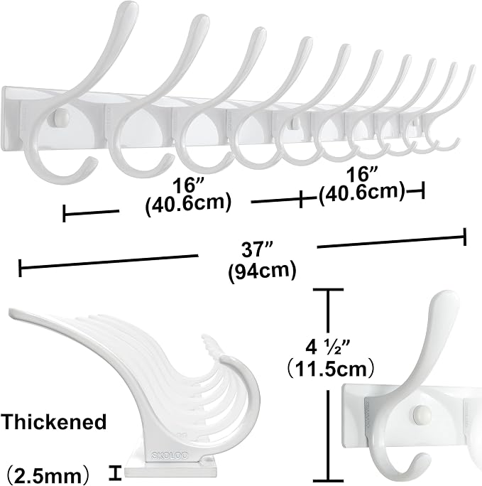 SKOLOO Wall Mounted Coat Rack - Image 6
