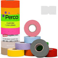 Custom Price and Date Labels for Perco Lite, X, Plus and Perco Pro 1 Line Guns - Choose Color, Font and Imprint - Case of 30 Sleeves