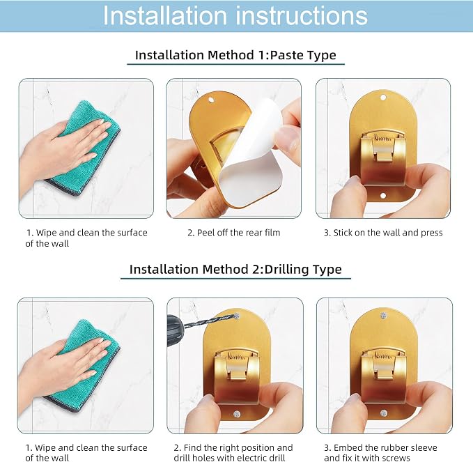 No Drill Self Adhesive Curtain Rod Hook - Image 6