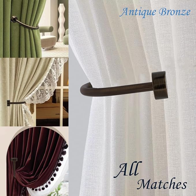 Quality Curtain Holdbacks, Solid Steel Curtain Holdback - Image 9
