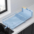 Kitsure Extendable Dish Drying Rack, 19.2"-26.7" L x 12.9" W, Anti-Rust Dish by Kitsure
