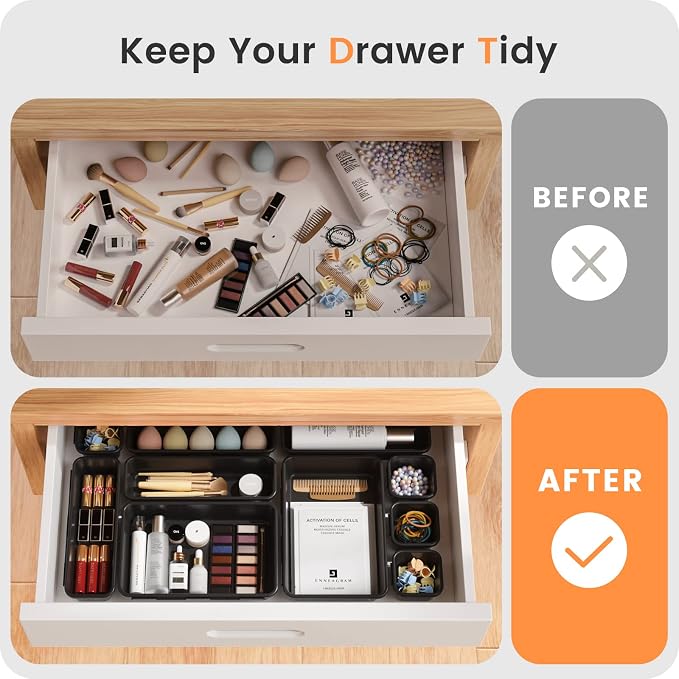 A-LuGei 【Military Grade】 Drawer Organizer, 【】 Makeup organizer - Image 4