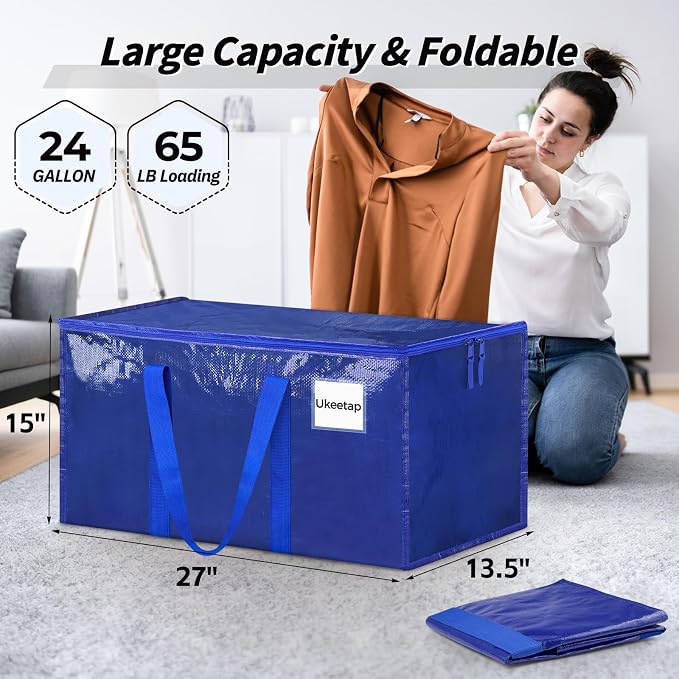 16 Pack Extra Large Clothes Storage Bins - Image 2