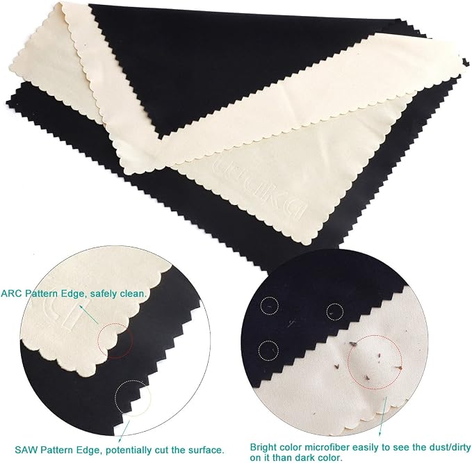 waka 10 Pack Microfiber Cleaning Cloth, 6x7 Lint Free Cloth - Image 3