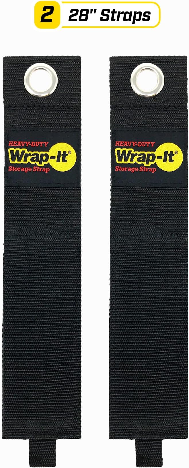 Heavy-Duty Wrap-It Storage Straps, 28-inch | Hook and Loop Garden Hose Hanger - Image 3