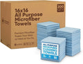 Microfiber Wholesale Bulk 16" x 16" All Purpose Towels Case Quantity | Large | by MicrofiberWholesale