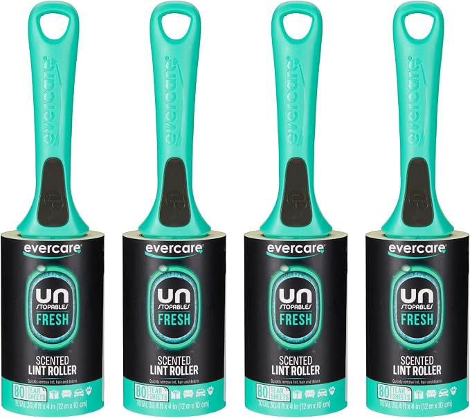 Evercare with Unstopables Fresh Scent All-Purpose Lint Roller, 80 Layers Per by Evercare