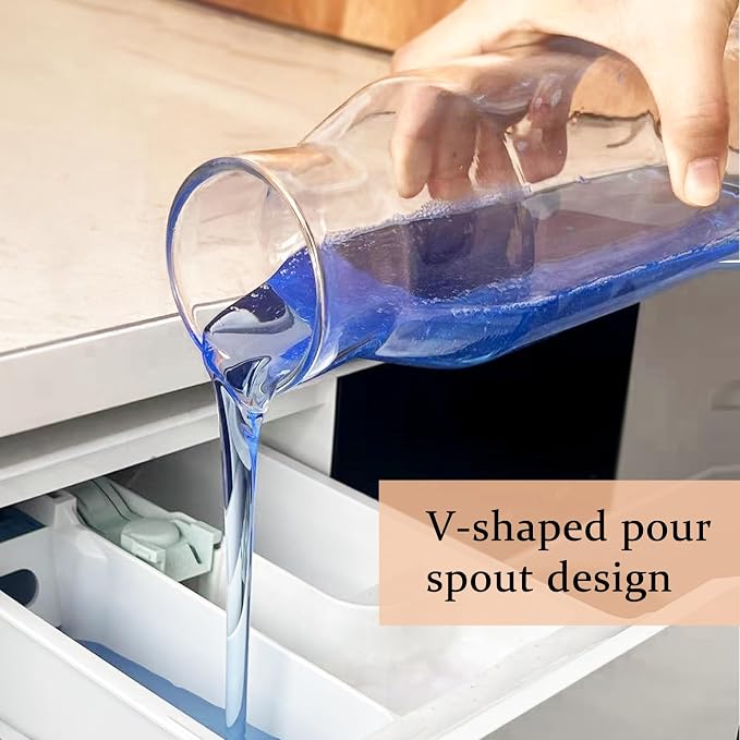 Glass Laundry Detergent Dispenser, Laundry Room Liquid Detergent Container - Image 7