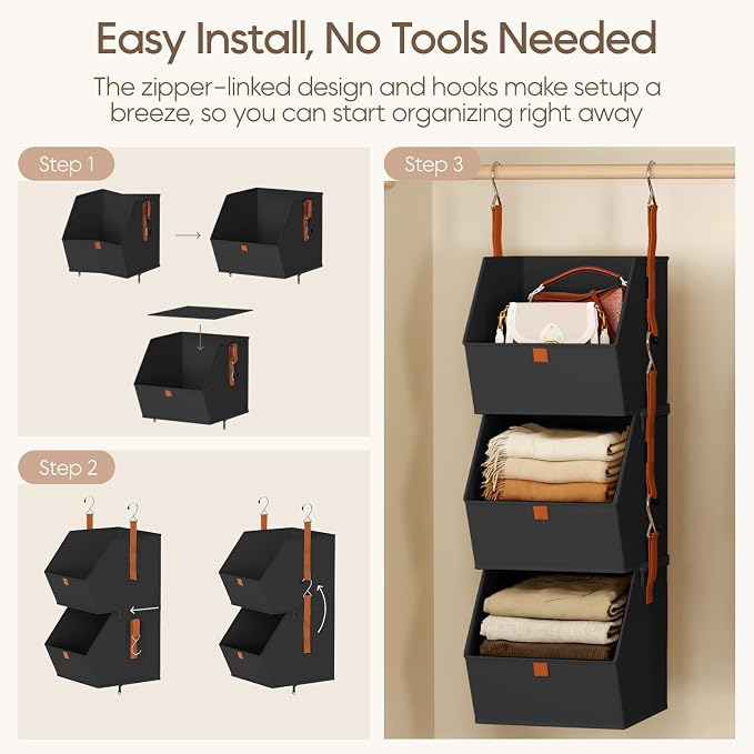 Collapsible Hanging Closet Organizer - Image 7
