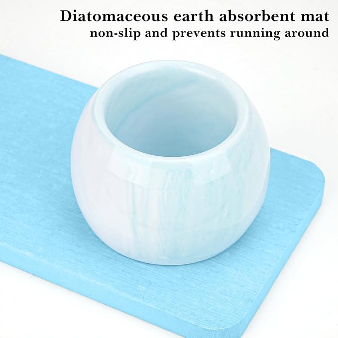 Ceramic Toothbrush Holder & Toothbrush Cup - Image 3