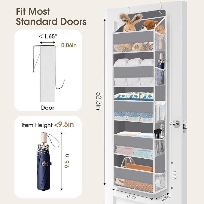 1Pack Over The Door Organizer Large Capacity Hanging Storage Room Organizer - Image 2
