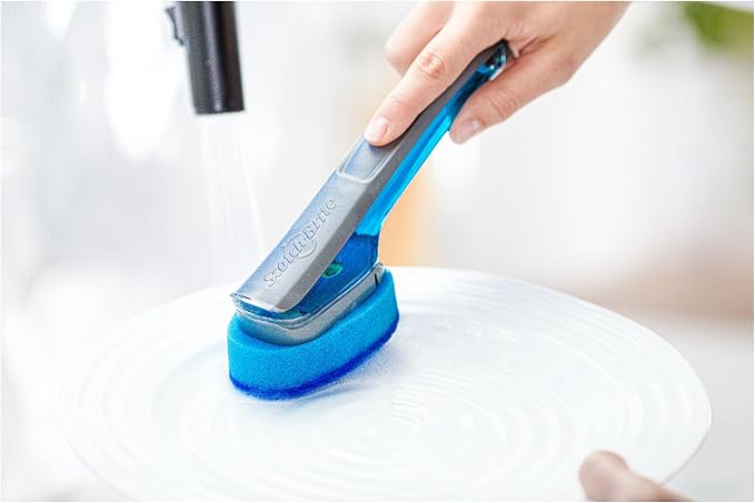 Scotch-Brite Advanced Soap Control Non-Scratch Dishwand Kit, 1 Dish Wand & 5 - Image 8